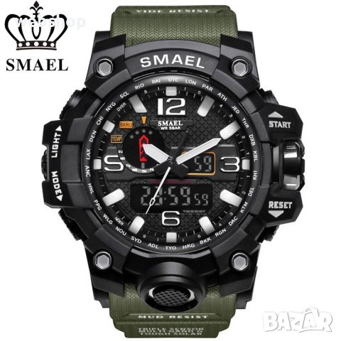 Спортен часовник SMAEL 1545 Green, зелен цвят, снимка 1