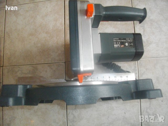 1050 Вата-ф210мм-Немска Пендула-Потъващ/Повдигащ Циркуляр-ОТЛИЧЕН-Basic Meister BGS1050-GERMANY, снимка 11 - Други инструменти - 36642985
