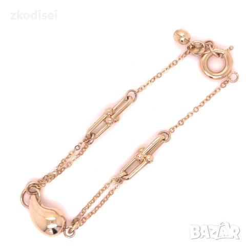 Златна дамска гривна Tiffany 4,86гр. 20,0см. 14кр. проба:585 модел:33810-3, снимка 2 - Гривни - 51612310