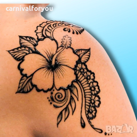 Ръчно рисувани временни татуировки с къна, снимка 2 - Други услуги - 54122584