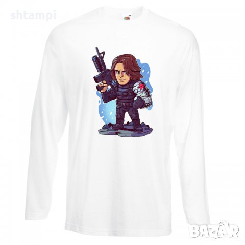 Мъжка тениска Marvel Winter Soldier  Игра,Изненада,Подарък,Геймър,, снимка 4 - Тениски - 36791855