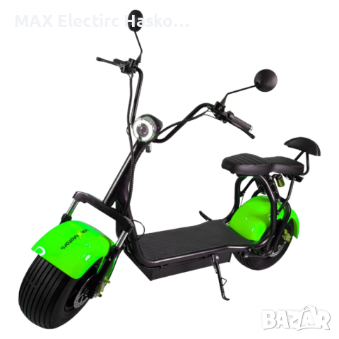 Електрически скутер BIG CITY HARLEY 1500W 60V/12AH Green, снимка 6 - Мотоциклети и мототехника - 44659740