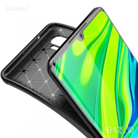  Xiaomi Mi Note 10 Карбонов удароустойчив гръб , снимка 7 - Калъфи, кейсове - 30409771