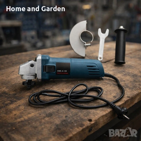 Ъглошлайф Kraftroyal 125mm — 1400W, плавен старт, регулиране на обороти, снимка 2 - Ъглошлайфи - 53937894