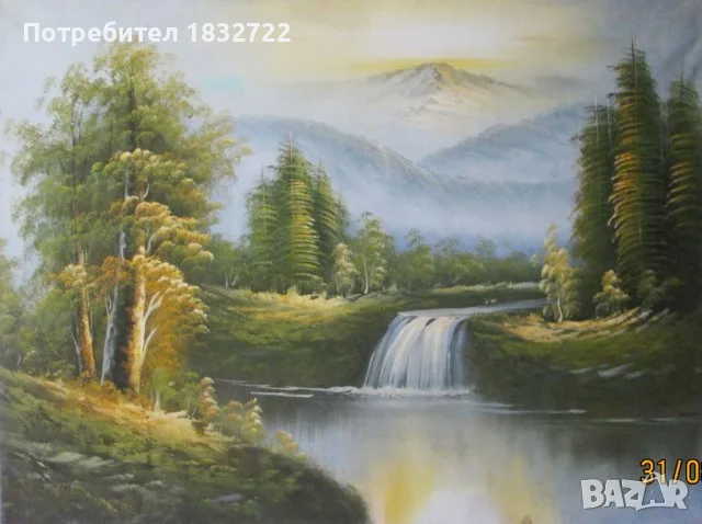 Предлагам картини с пейзажи с размери 90 см х 120 см., снимка 10 - Картини - 56037538