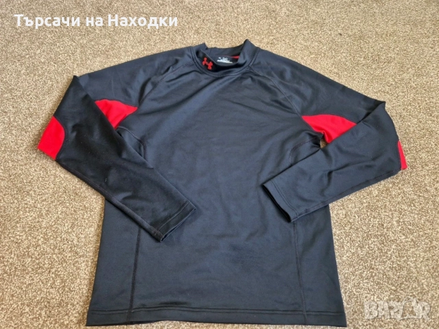 Мъжка спортна блуза с дълъг ръкав Under Armour, размер L (Large) термоблуза черна