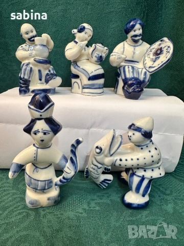 Руски фигурки/статуетки Гжел/Гжель, снимка 4 - Колекции - 52253793