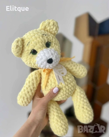 ръчно плетени мечета , снимка 3 - Плюшени играчки - 52942176