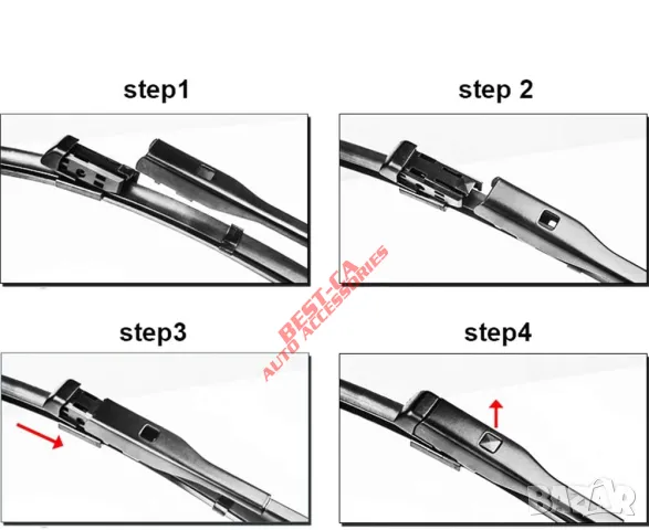 Комплект чистачки за предно стъкло 65+40 cm. подходящи за Seat Ibiza 5 KJ1 2017-, снимка 6 - Аксесоари и консумативи - 49284099