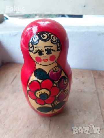 Матрьошка стара руска дарвена кукла 2 в 1