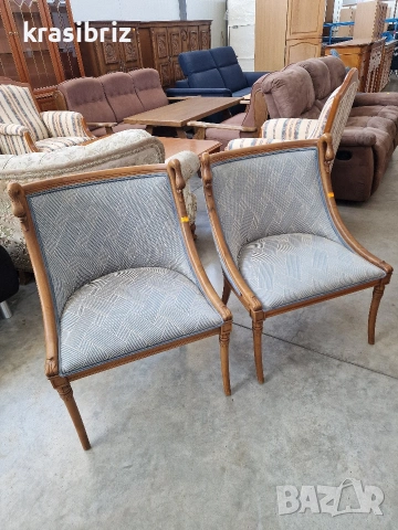 Масивно Ретро Кресло-"Chauffeuse"-2 броя-внос от Германия!ОБЯВЕНАТА ЦЕНА Е ЗА БРОЙ!