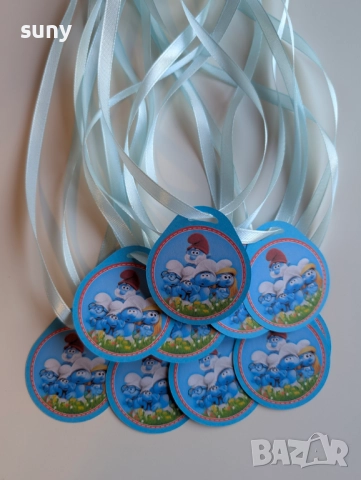 Картонена торта Смърфовете, снимка 4 - Други - 49295087