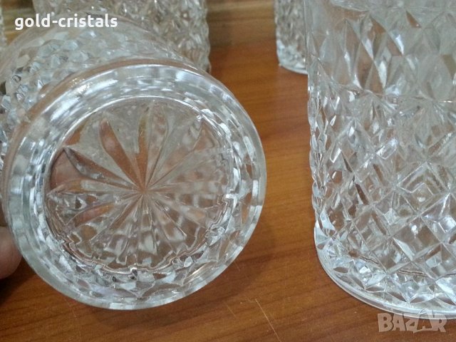 Кристални чаши  и гарафа Бохемия, снимка 6 - Антикварни и старинни предмети - 35031088