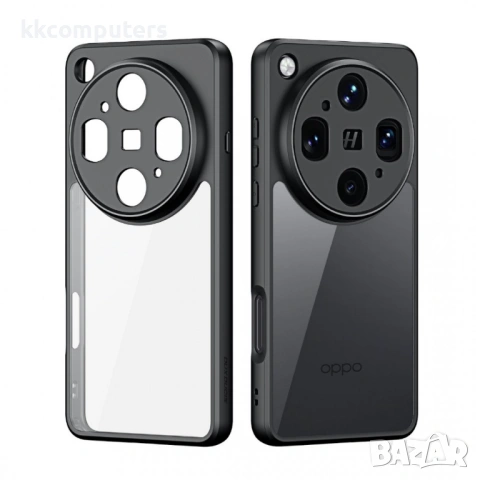 DUX DUCIS Aimo Прозрачен Калъф за Oppo Find X9 Ultra 5G - PC+TPU, 0.8mm защита, 1.2m SGS, REACH, Чер, снимка 2 - Калъфи, кейсове - 54265384