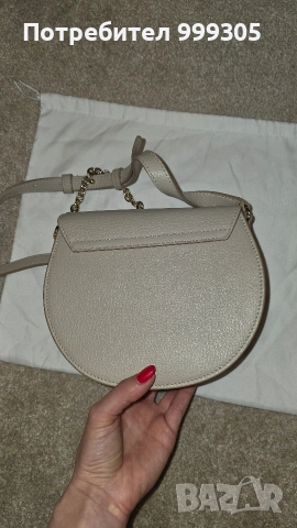 FURLA дамска кожена чанта – естествена кожа – почти нова , снимка 7 - Чанти - 54364726
