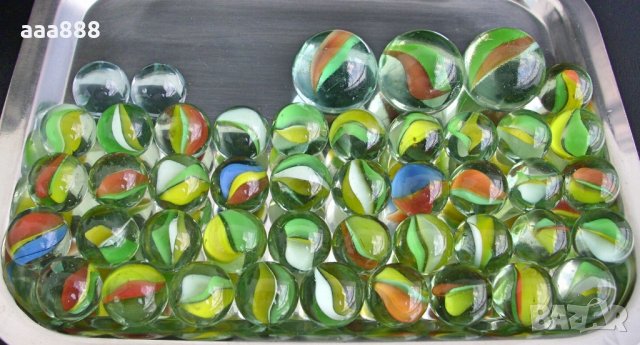  Топчета цветно стъкло тип Мурано, снимка 2 - Антикварни и старинни предмети - 35272548