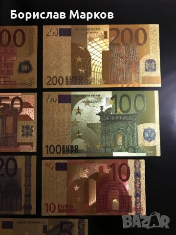 Позлатени ламинирани банкноти , снимка 4 - Други ценни предмети - 31182644