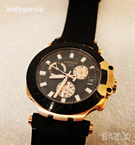 TISSOT T-RACE CHRONOGRAPH T115.417.37.051.00 перфектен с кутия 100% оригинален справка по SN, снимка 9 - Мъжки - 51327865