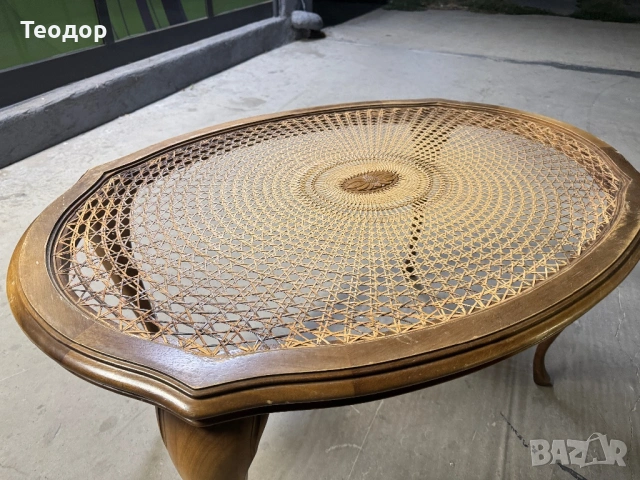 Ратанова маса, снимка 3 - Маси - 53033712