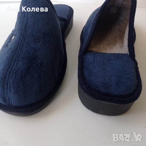 БГ пантофи 40, сини, снимка 6 - Пантофи - 38339704