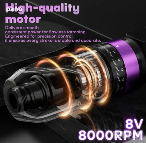 Нова Poseidon NEW Adjustable stroke tattoo machine. , снимка 2 - Други оферти за работа - 51102988