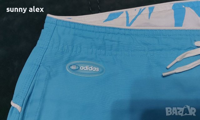 Adidas 3/4 светло син панталон, UK 14, F 42, снимка 5 - Спортни екипи - 38438287