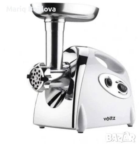 Месомелачка Voltz V51991A, 1400W, приставка за домати, бял, черен, червен