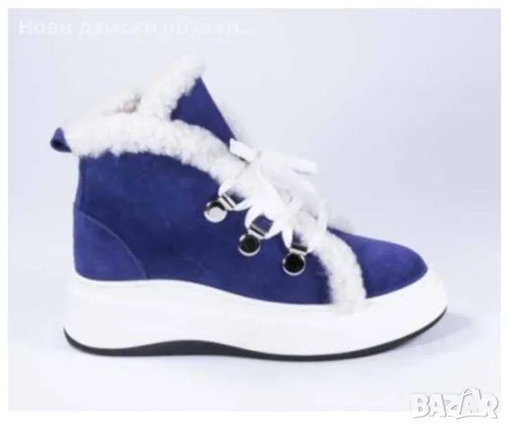 Нови дамски боти от естествен велур!!!, снимка 2 - Дамски боти - 48680225