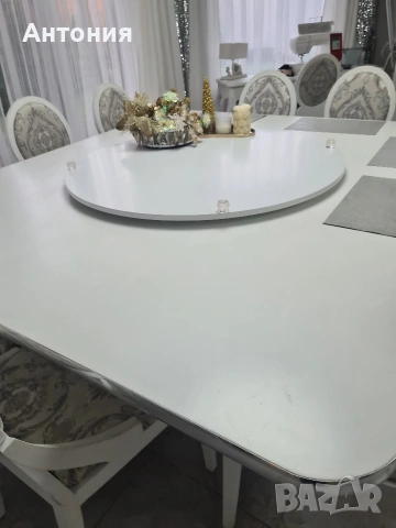 Трапезна маса с 12 стола, снимка 4 - Маси - 54061595