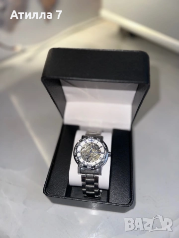 Winner - луксозен мъжки мъжки автоматичен часовник с видим механизъм, снимка 14 - Мъжки - 54166608