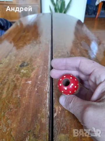 Стара дървена гъбка Моливник, снимка 3 - Други ценни предмети - 48798010