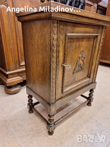 Винтидж шкаф дъб масив , снимка 3 - Скринове - 51924575