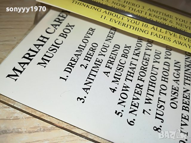 MARIAH CAREY-КАСЕТА 1005221413, снимка 10 - Аудио касети - 36715242