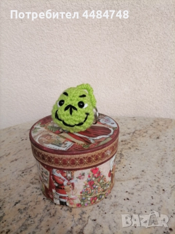 Коледни играчки за елха и гринч ключодържател