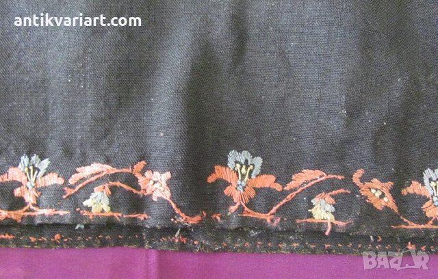 19 век Фолк Арт Женска Носия, Костюм златна сърма и пайети, снимка 4 - Антикварни и старинни предмети - 31670449