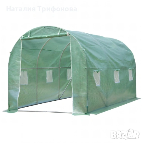 Резервно покривало за оранжерия 3x2x2м – Армирано UV , с цип и прозорци (без рамка), снимка 7 - Оранжерии - 54087480