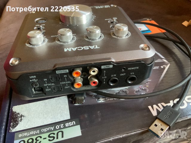 Аудио интерфейс Tascam US-366 USB Audio Interface, снимка 3 - Аудиосистеми - 44366327