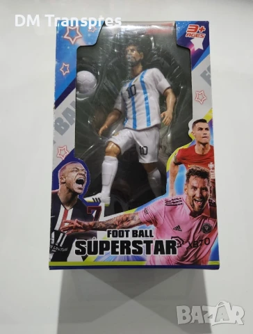 Синя Фигурка играчка на Кристиано Роналдо 20см Футбол