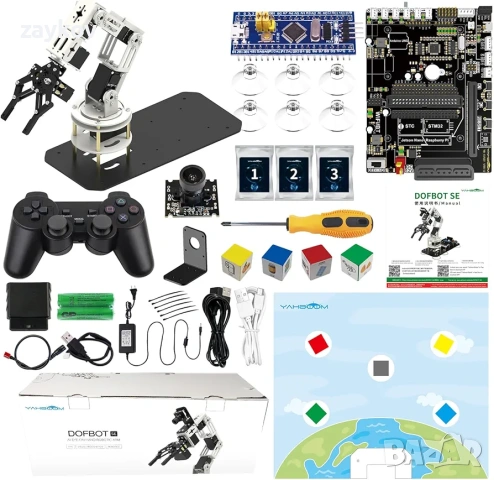 Yahboom DOFBOT-SE Виртуална машина с роботизирана ръка Програмиране с отворен код Изкуствен интелект, снимка 4 - Друга електроника - 53180255