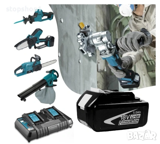 Батерия 18V 5.0Ah Съвместима с Makita, BL1860B, BL1850B, BL1840B, BL1830B, BL1815B, снимка 4 - Винтоверти - 54229109