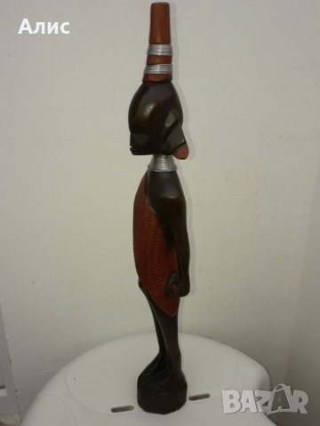 африканска дървена фигура,статуетка, снимка 3 - Статуетки - 38851654