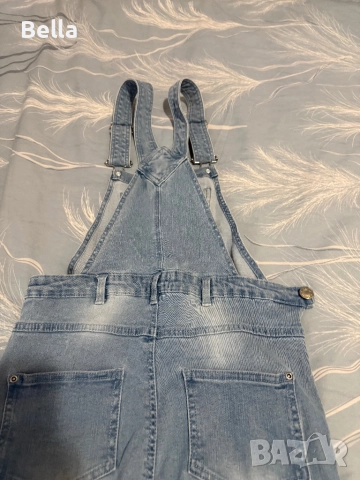 skinny denim dungarees, снимка 4 - Гащеризони - 52010398