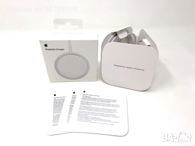  Оригинално безжично зарядно MagSafe Charger поставка за Apple , снимка 2 - Безжични зарядни - 51980285