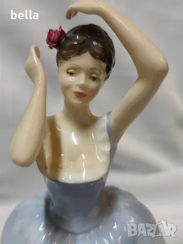Оригинална порцеланова статуетка на световноизвестната английска марка Royal Doulton-Sheila., снимка 8 - Статуетки - 55763682