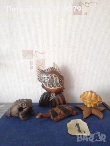 Стари дървени статуи на животни, от различни автори, години, държави. , снимка 5 - Статуетки - 52544011