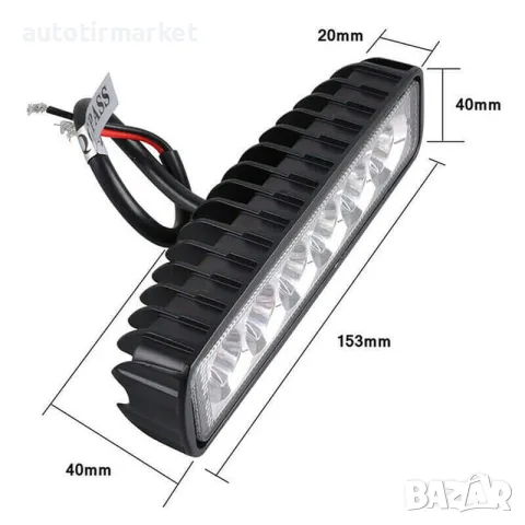 LED халоген 6 диода – GUN1108, снимка 2 - Аксесоари и консумативи - 56052088