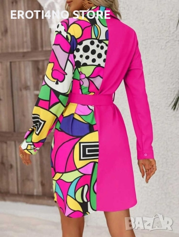 Дамска стилна елегантна рокля, снимка 2 - Рокли - 51475858