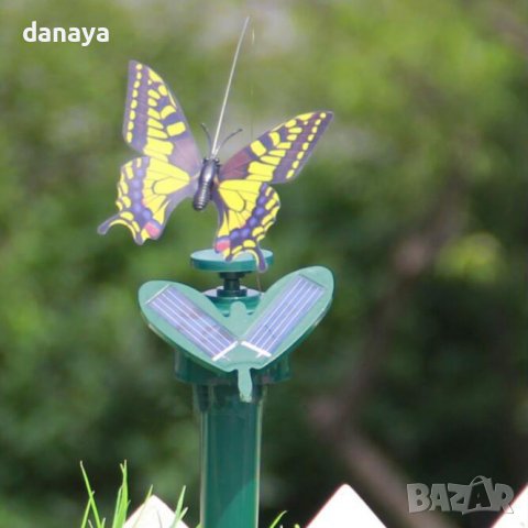 364 Градинска соларна летяща пеперуда декорация за градина балкон, снимка 3 - Градински мебели, декорация  - 21474438
