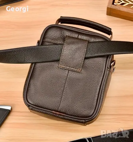 Компактни, Малки-Чантички с дръжка DEABOLAR (Черни и Кафяви) Естествена кожа!, снимка 17 - Чанти - 49292346