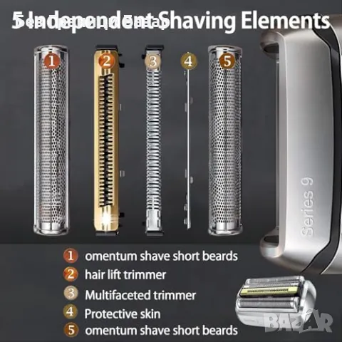 Нова Резервна глава Braun S9 92S – Прецизно и гладко бръснене Ножче мъже, снимка 5 - Други - 49516644